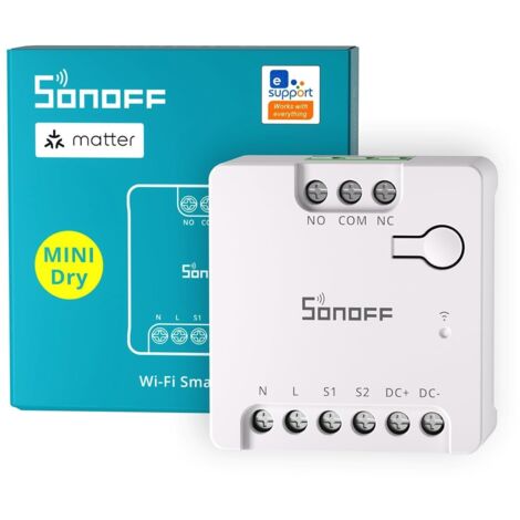 SONOFF MINI-D Smart WiFi Matter Switch (AC/DC 12-48V, dry contact)