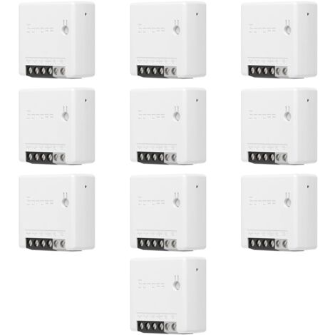 SONOFF MINI R2 SMART SWITCH WIFI APP DOMOTICA INTERRUTTORE ALEXA GOOGLE HOME 10 PEZZI