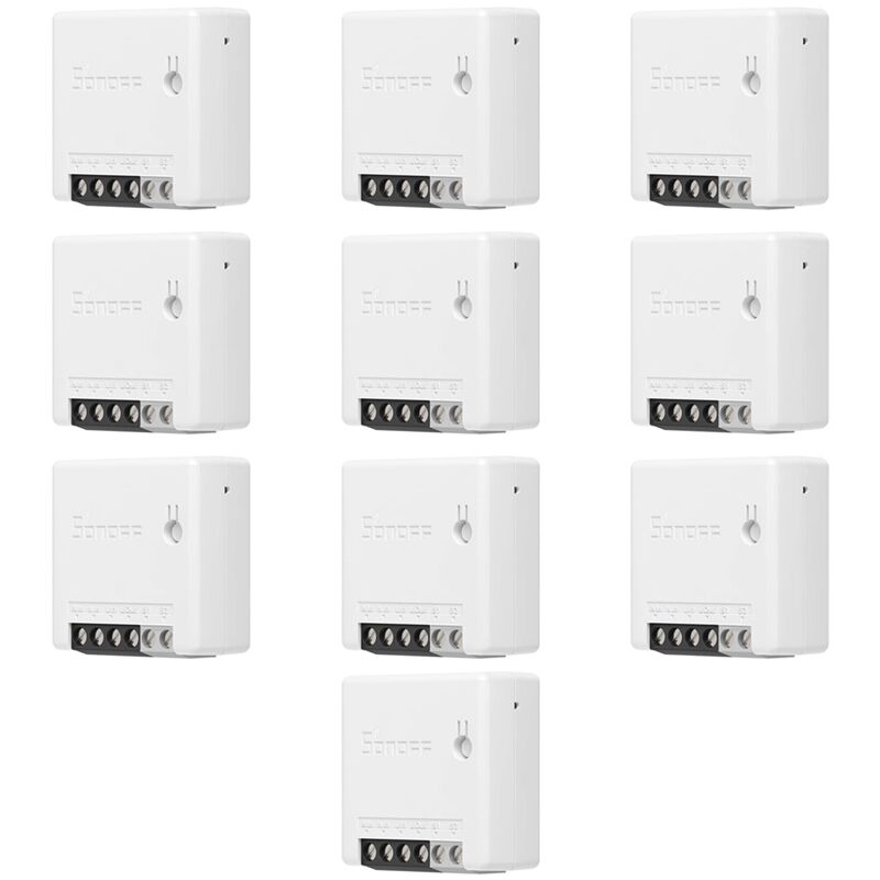 Mini R2 interrupteur intelligent wifi app interrupteur domotique alexa google home 10 pieces - Sonoff