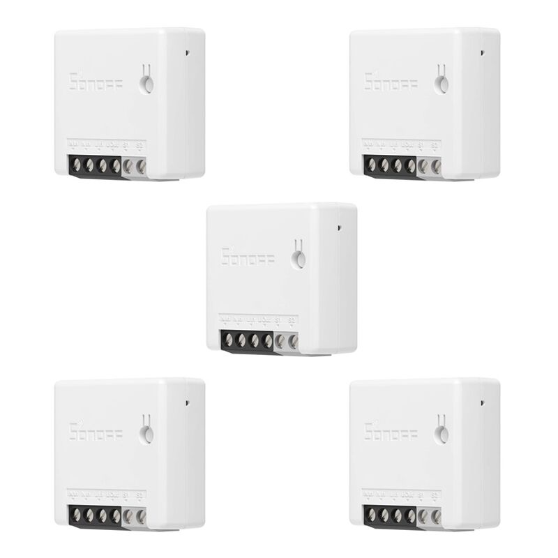 Sonoff Mini R2 Interrupteur Intelligent Wifi App Interrupteur Domotique Alexa Google Home 5 Pieces
