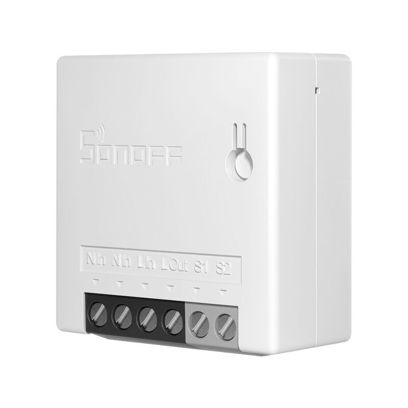 SONOFF MINIR2 Wireless Light Switch, 2 Way WiFi Connected Smart Light Switch, Compatible with Alexa/Google Home/IFTTT, Voice Control, Time Function,