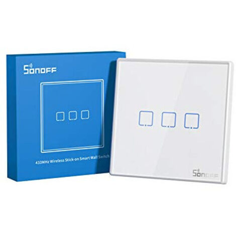 SONOFF T2EU3C-RF-86 Wall Panel 433MHZ Wireless RF Remote (3 Taster)