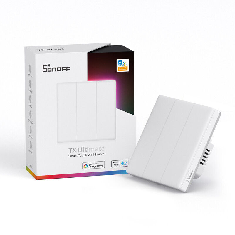 Sonoff Wifi Smart Touch Lichtschalter, Full Touch, t5-3c-86