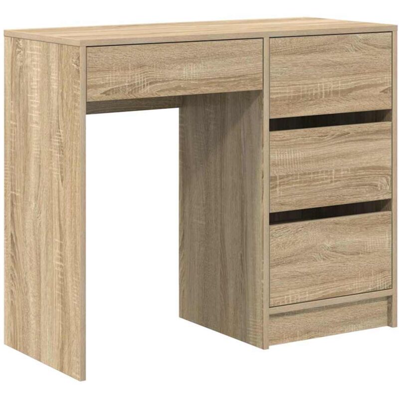 Vidaxl - Schreibtisch Sonoma Eiche 90 X 37.5 X 75 Cm Holzwerkstoff