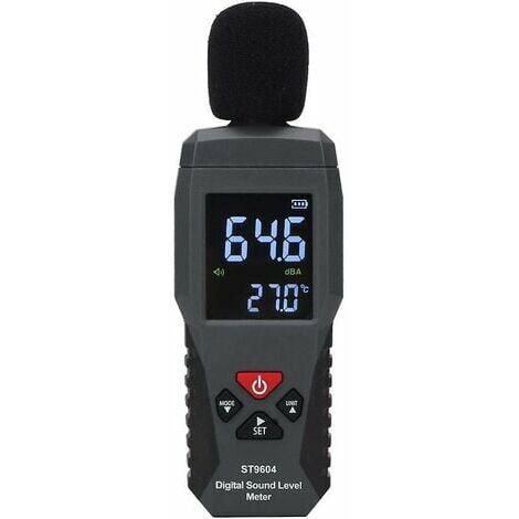 Sonomètre Enregistreur de Niveau Sonore Testeur de Bruit Sonomètre Audio Numérique, Plage de Mesure 30-130db