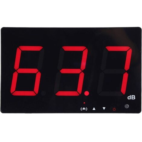 Sonomètre Professionnel avec Seuils d'Alarme Fixés Décibelmètre Numérique LCD Portable 30130 dB Décibel Test de Mesure de Bruit avec Enregistr de Données