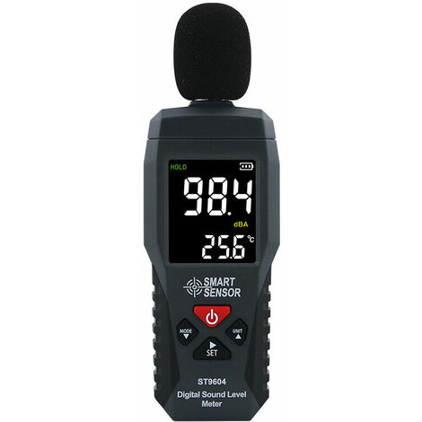 Sonomètre,Enregistreur de Niveau Sonore Testeur du Bruit Sonomètre Audionumérique Sonomètre 30-130dB Luxmètre
