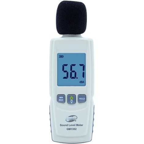 Sonómetro digital (dB/decibelios) Detector de ruido de audio con micrófono automático