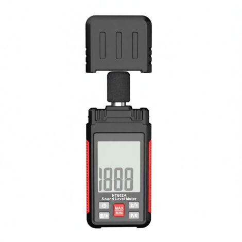 Sonómetro digital LCD HABOTEST HT602 de 2,2 pulgadas, comprobador de nivel de sonido (30-130 dB), medición de volumen de sonido