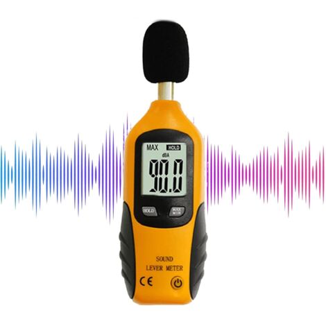 Sonómetro digital ThreeH de 30-130 dB con pantalla LCD retroiluminada y medición de alta precisión para el hogar, fábrica, aula y zonas con vecinos ruidosos.