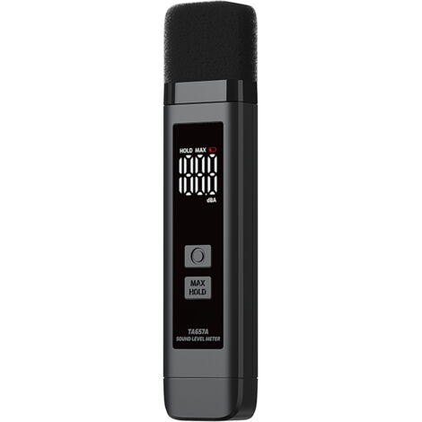 Sonómetro/medidor de decibelios  Rango 30-130 dB  Pantalla LCD retroiluminada  Retención de datos  Monitorea el ruido en el hogar, exteriores, vecindario y taller