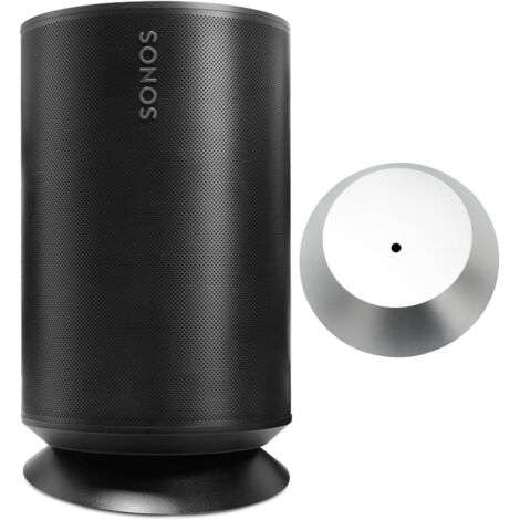 Sonos Era 100 Halterung, Tischhalterung mit integriertem Kabelmanagement, Zubehör für Smart-Home-Lautsprecher (Sonos Era 100, Silber, Gelb), 1 Stück