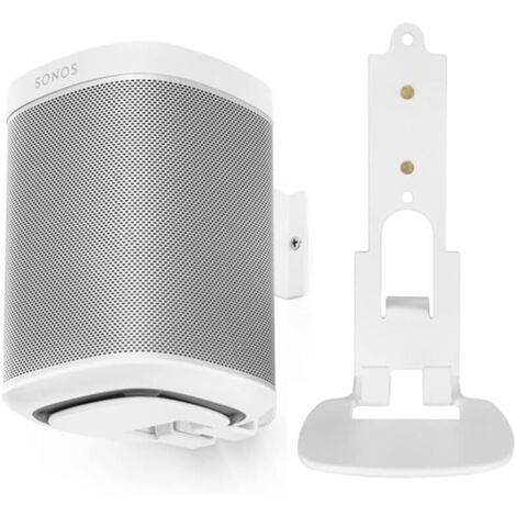 Sonos One/One SL Wandhalterung mit integriertem Kabelmanagement, Smart-Home-Lautsprecher-Zubehörgestell (Weiß, YTGJ) 2 Stück