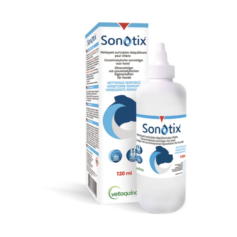 Lotion auriculaire Sonotix Vetoquinol Flacon 120 ml