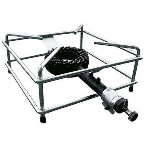 Sonstrroellone 30 x 30 cm mit Gas im Brixo -verchromten Stahldraht