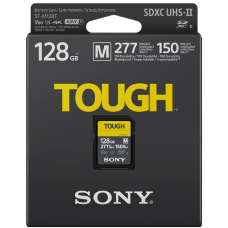 Sony  Carte mémoire robuste  UHS-II  128 Go  SDXC  Mémoire flash de classe 10