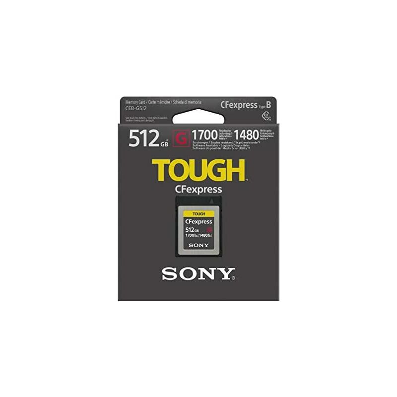 

Sony CEB-G512 - Tarjeta de Memoria CFexpress ultrarápida (512GB, Lectura a 1700MB/s y Escritura a 1480MB/s)