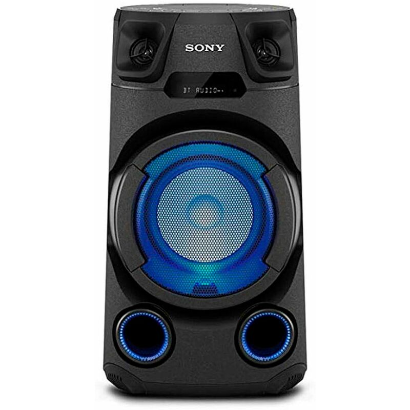 Sony - Speaker MHC-V13 ad Alta Potenza Jet Bass Booster Wireless Bluetooth Radio dab+ / fm Lettore cd Porta usb Luci Led Colore Nero