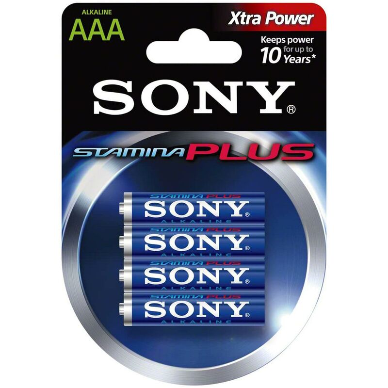 Stamina Plus Alkaline Batteries - 4 Pack aaa - Sony