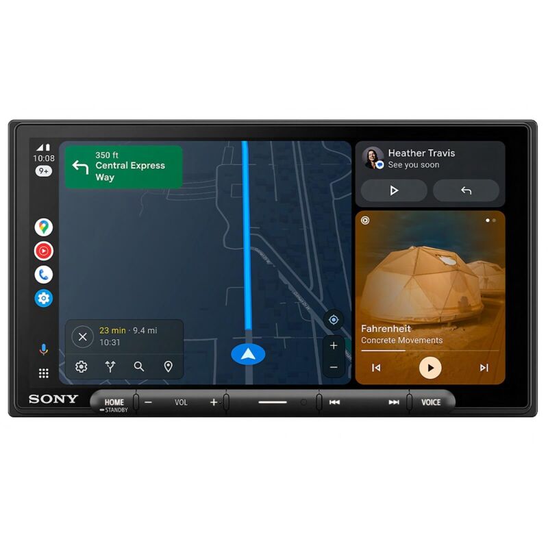 Image of Sony - XAV-AX4050 SintoMonitor 2DIN, dab/dab+/fm, wireless Apple CarPlay e wireless Android Auto, antenna gps incluso, display antiriflesso de 6,95