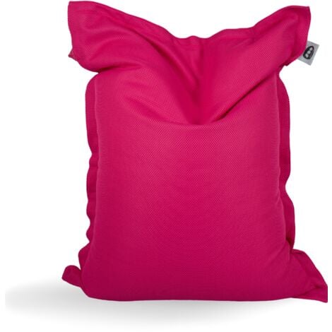 Soo Santaï Big Mama Floating pouf XXL 180 x 140x 25cm intérieur & extérieur flottant, déhoussable et résistant aux uv, Rose (BM180140-3)