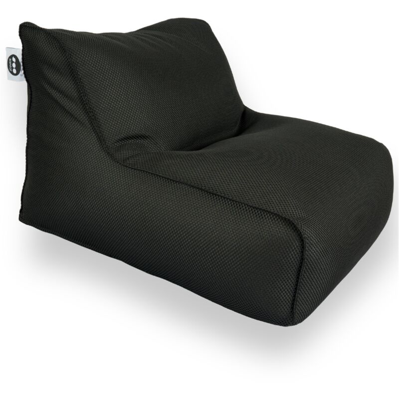 Daddy Cool fauteuil xl 100x90x70cm interieur & exterieur flottant, dehoussable et resistant aux uv, Noir, sans polystyrène - Soo Santaï