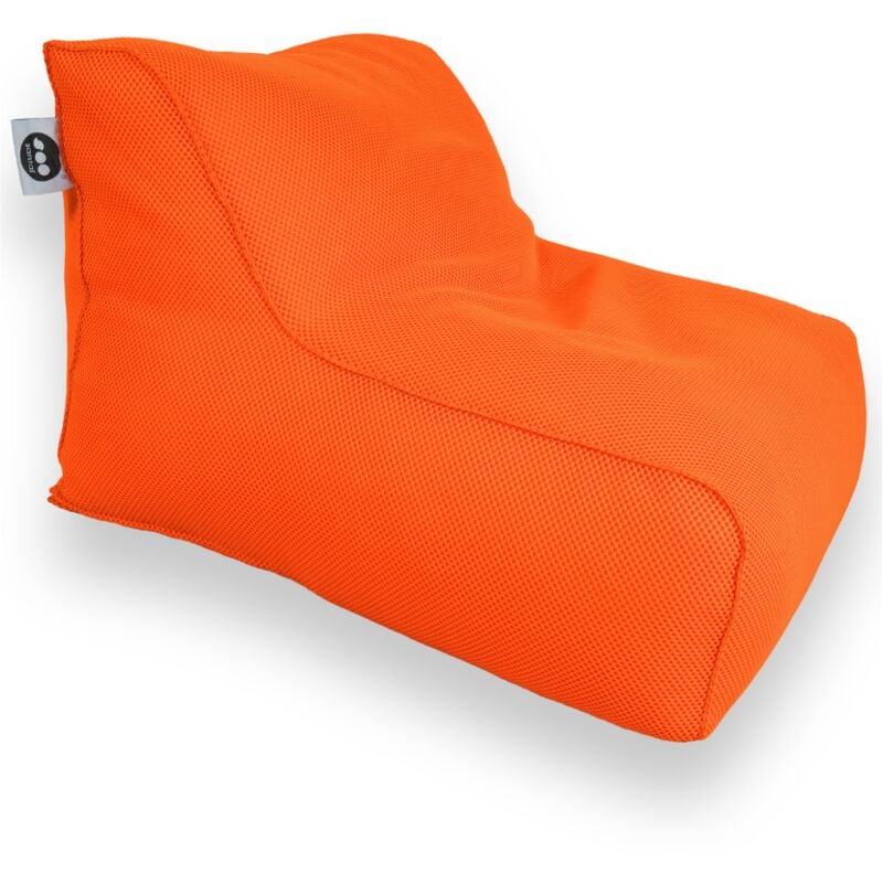 Soo Santaï Daddy Cool fauteuil XL 100x90x70cm interieur & exterieur flottant, dehoussable et resistant aux UV, Orange, sans polystyrène