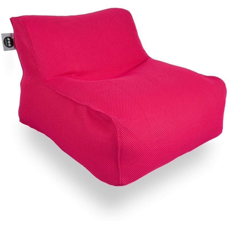Soo Santaï - Daddy Cool fauteuil xl 100x90x70cm interieur & exterieur flottant, dehoussable et resistant aux uv, Rose, sans polystyrène