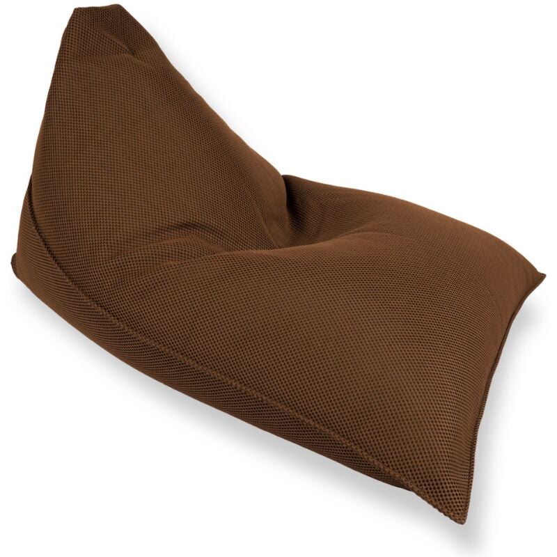 Soo Santaï - Lazy Bro fauteuil poire 140x120x90cm interieur & exterieur flottant, dehoussable et resistant aux uv, Brun, sans polystyrène