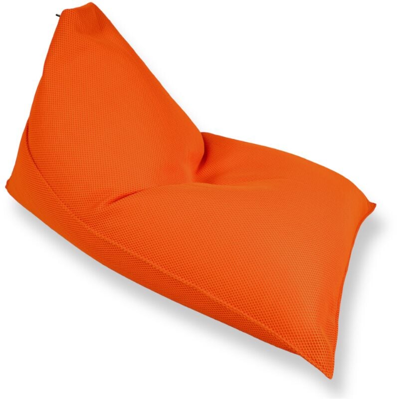 Soo Santaï - Lazy Bro fauteuil poire 140x120x90cm interieur & exterieur flottant, dehoussable et resistant aux uv, Orange, sans polystyrène
