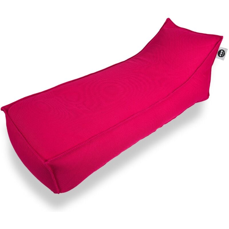 Soo Santaï - Relax Sis chaise longue 160x70x35 interieur & exterieur flottante, dehoussable et resistante aux uv, Rose, sans polystyrène