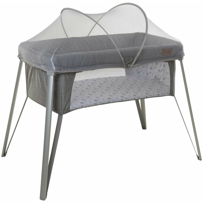 

Cuna de viaje con mosquitera gris 64655 - Gris - Soozly