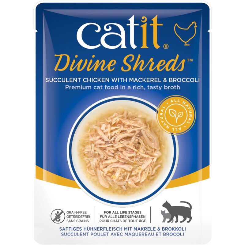 

divine shreds,pollo/caballa&br�coli, 75g - Catit