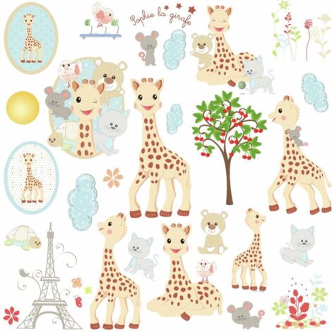 SOPHIE LA GIRAFE - Stickers repositionnables Sophie la Girafe - Multicolore