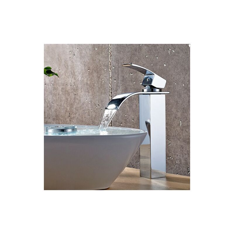 Sophisticated chrome plated solid brass high sink faucet