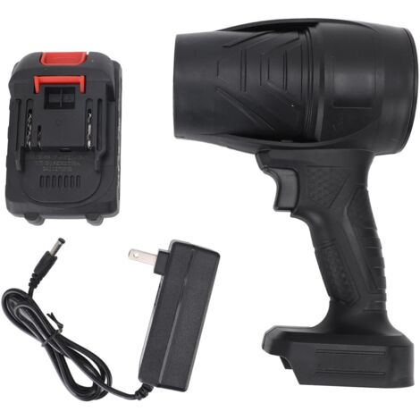 [Soplador de aire eléctrico portátil] Purificador de aire con ventilador turbo inalámbrico con batería de iones de litio de 21 V para limpiar patios, hojas y teclados de ordenador, 23 x 15 x 8,5 cm, A