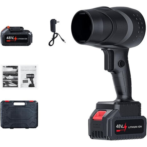 Soplador de aire seco Turbo Jet, soplador de hojas inalámbrico de 130.000 RPM, colector de polvo portátil con velocidad ajustable continuamente para limpieza en el hogar, el coche y el camping.