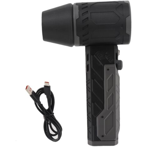 Soplador de hojas portátil de turbina de alta velocidad de 50 mm – Soplador multifuncional para uso en seco, camping, limpieza y automóvil – Batería de iones de litio de 4000 mAh, carcasa de ABS y dis