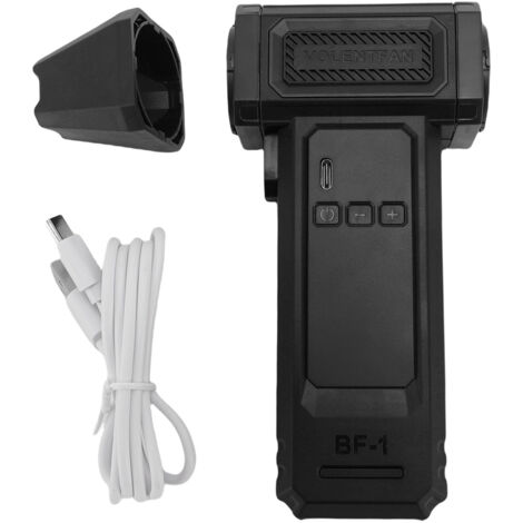 Soplador de polvo inalámbrico recargable con 9 velocidades de viento, pantalla LED y luz ambiental, 4000 mAh, para limpieza de teclados (negro)
