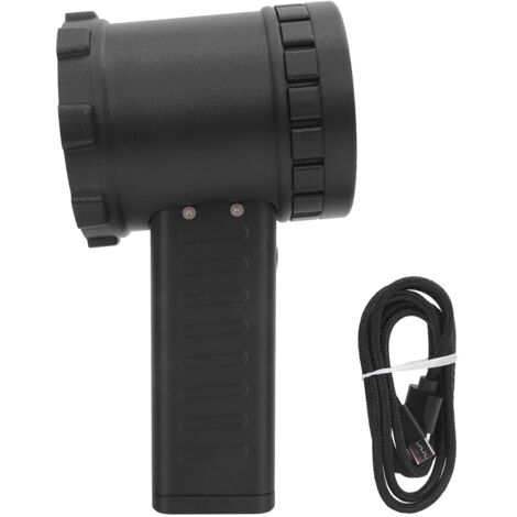Soplador turbo de 650 W a batería: empuje de 1400 g, 130 000 rpm, velocidad variable, batería de 8000 mAh, para coches y limpieza.