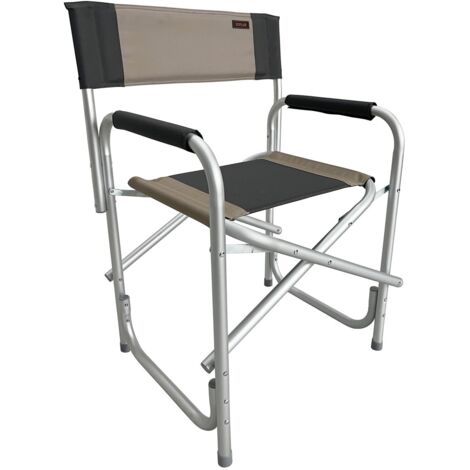SOPLAIR Fauteuil de Camping directeur Havana Beige