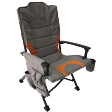 SOPLAIR Fauteuil de Camping Pliant Taïga Porte-gobelet Poches de Rangement Camping-car