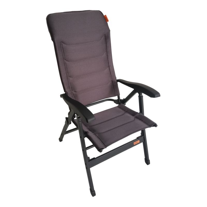 Fauteuil Ultimo Tissu Mesh Respirant 7 positions Camping Car Gris anthracite - Gris - Soplair