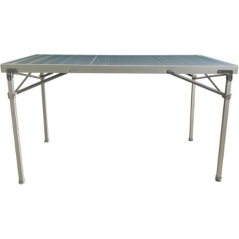 SOPLAIR Table Flex Aluminium 6 personnes pliage rapide et compact Gris