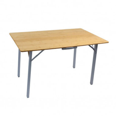 SOPLAIR Table Plateau en Bambou 4 personnes Pliable Camping Car
