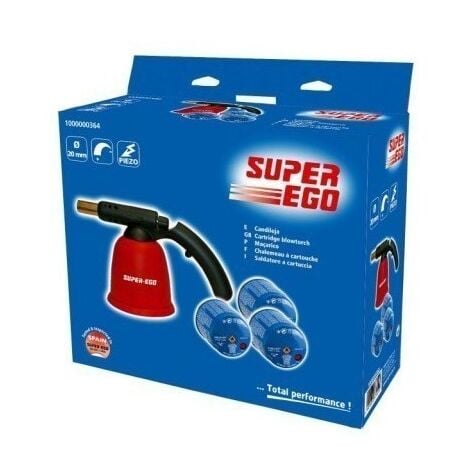 SUPER-EGO TOOLS Soplete A Gas Cartucho Piezo Candileja 3C Super Ego