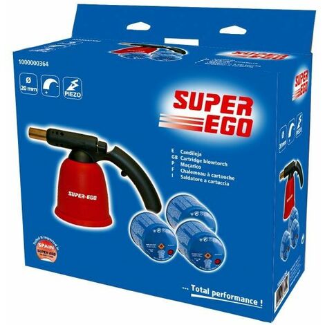 SUPER-EGO TOOLS Soplete A Gas Cartucho Piezo Candileja 3C Super Ego