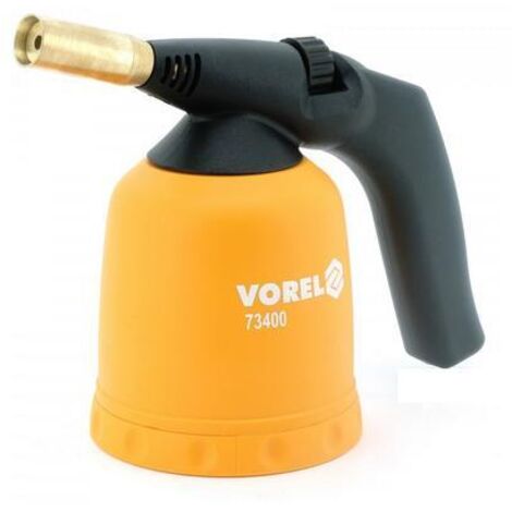 Soplete de gas líquido Vorel 73400, sin piezo, ideal para trabajos de soldadura y reparación, alta potencia, diseño duradero, fácil de usar, herramienta eficiente para profesionales.
