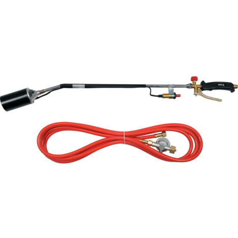 Soplete de gas Yato YT-36741, ideal para trabajos de soldadura y bricolaje, diseño compacto, encendido rápido, control de temperatura preciso, fácil manejo y alta fiabilidad.