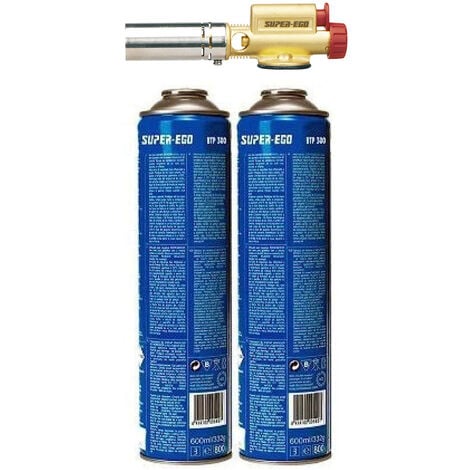 SOPLETE EASYFIRE CON PIEZO ROSCA EU 7/16" + 2 BOTELLAS BTP300 1000000768 SUPER EGO